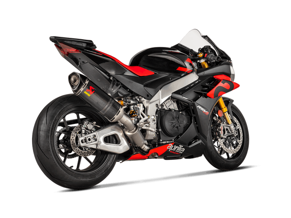 Akrapovic stainless steel link pipe with resonator for Aprilia RSV4 1100 Factory 2021–2026