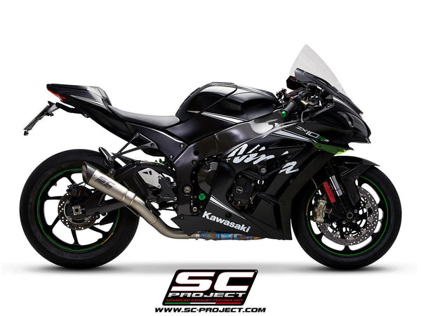 SC-Project S1 titanium slip-on silencer for Kawasaki ZX-10 R/RR 2016–2020