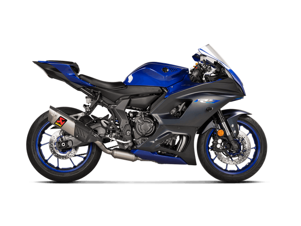 Akrapovic Racing Line stainless steel full system exhaust on Yamaha YZF-R7