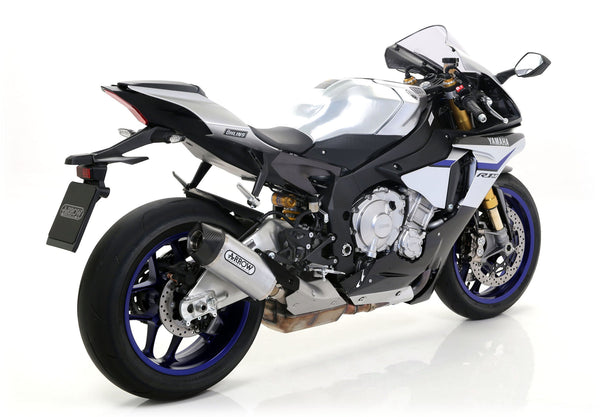 Arrow Indy-Race 71829AK aluminium slip-on silencer with carbon end cap for Yamaha YZF-R1/M RN32
