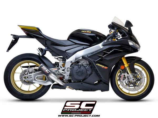 SC-Project CR-T slip-on silencer for Aprilia RSV4 1100 Factory 2021–2024