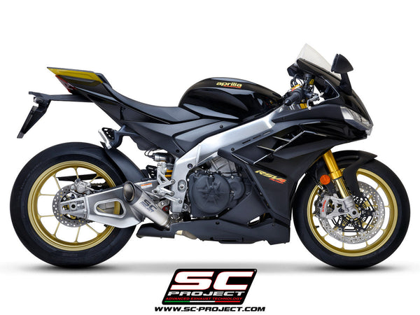 SC-Project S1 titanium slip-on silencer for Aprilia RSV4 1100 Factory 2021-2024