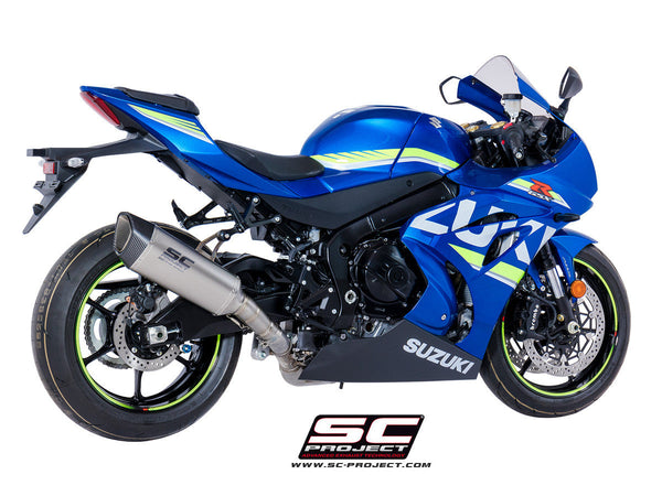 SC-Project SC1-R slip-on silencer for Suzuki GSX-R 1000 2017-2023 carbon and titanium