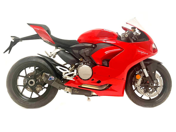Termignoni semi-complete exhaust stainless steel black titanium carbon Ducati Panigale V2 955