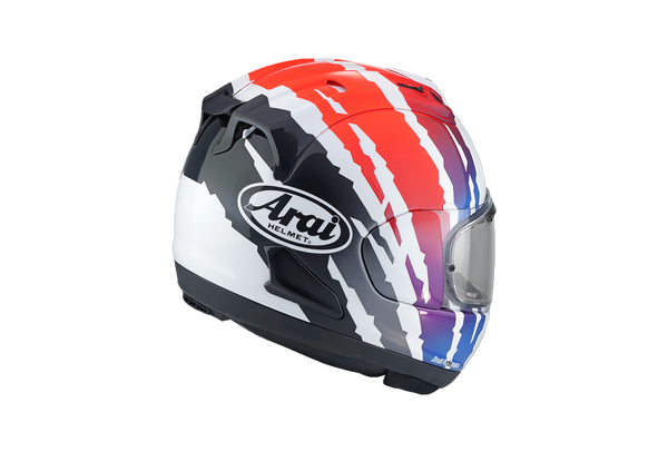 Arai RX-7V Evo full-face helmet in Blade Red gloss finish