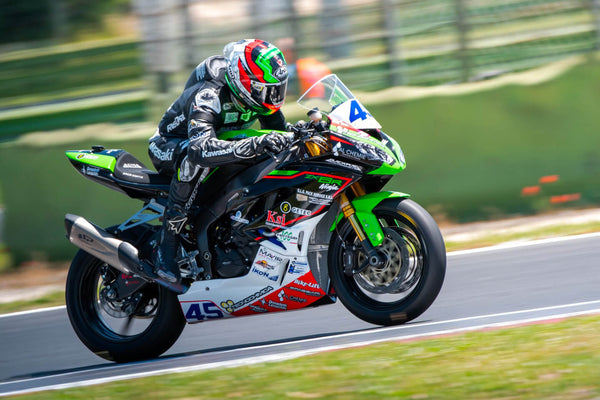 Spark Exhaust GKA8829T titanium full system with Force EVO carbon silencer on Kawasaki ZX-6R