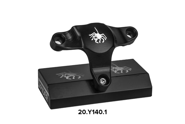 Spider Racing black anodised aluminium engine cover guard for Yamaha YZF-R3 2015–2026