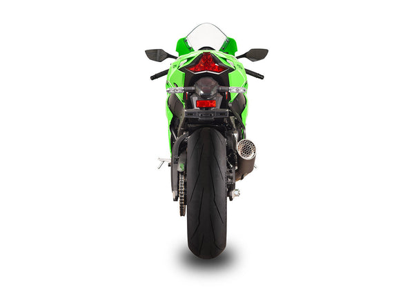 Spark Exhaust Grid-O titanium slip-on silencer with carbon end-cap for Kawasaki ZX-10 R/RR 2021-2026