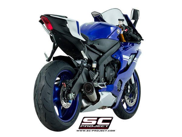 SC-Project S1 slip-on silencer titanium carbon Yamaha YZF-R6 RJ27 Y21A-L41T