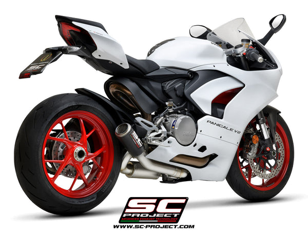 SC-Project CR-T carbon half system exhaust 2-1 for Ducati Panigale V2 955