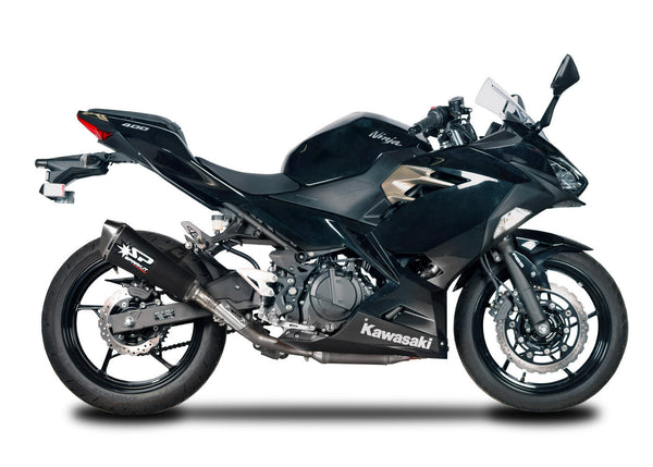 Spark Exhaust Konix titanium slip-on silencer for Kawasaki Ninja 400 2018-2023 GKA1001T