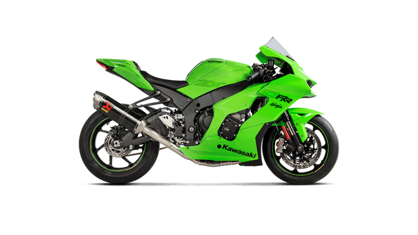Akrapovic Racing Line stainless steel full exhaust system on Kawasaki ZX-10 R/RR 2021-2025
