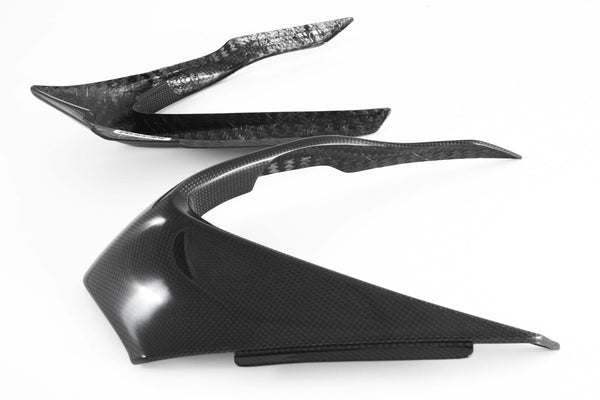 Fullsix carbon front fairing extension set for Ducati Panigale 1199, 200 Plain glossy finish