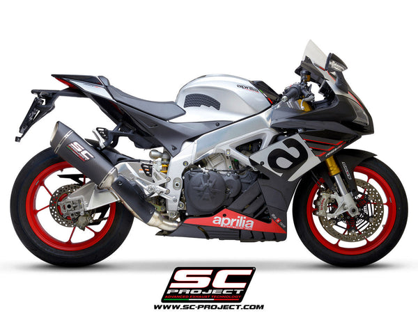 SC-Project SC1-R carbon slip-on silencer for Aprilia RSV4 RR RF 2018–2020