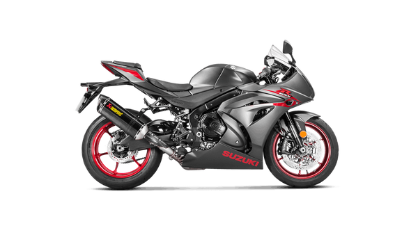 Akrapovic Slip-On Line Carbon exhaust silencer on Suzuki GSX-R 1000 2017-2023