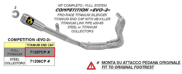 Arrow Pro-Race 71207CP titanium full exhaust system on BMW M1000RR K66