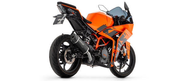 Arrow Indy-Race 71957AKN slip-on silencer in dark aluminium for KTM RC 390 2022-2025