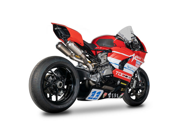 Spark Exhaust GDU8833 titanium full exhaust system on Ducati Panigale V2 955