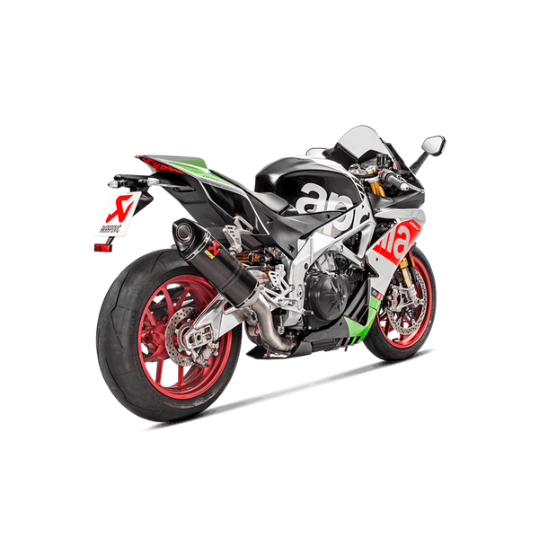 Akrapovic Slip-On Line Carbon silencer on Aprilia RSV4 1100 Factory RF RR 2017-2020