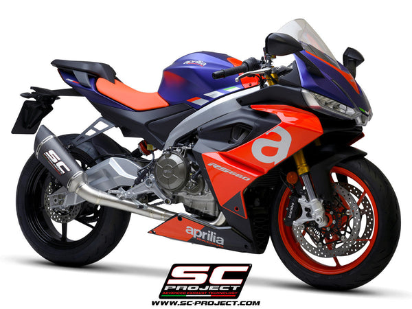 SC-Project Trofeo SC1-R 2-1 full exhaust system in titanium for Aprilia RS 660