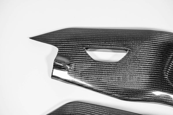 AP Carbon Line 200g twill carbon swingarm covers for Yamaha YZF-R1/M 2015-2026