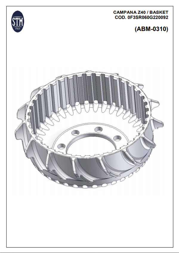 STM EVO GP dry clutch for BMW S1000RR K46 2009-2018, part KTT-1300