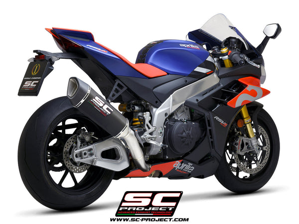SC-Project SC1-R 350mm slip-on silencer for Aprilia RSV4 1100 Factory 2021-2024