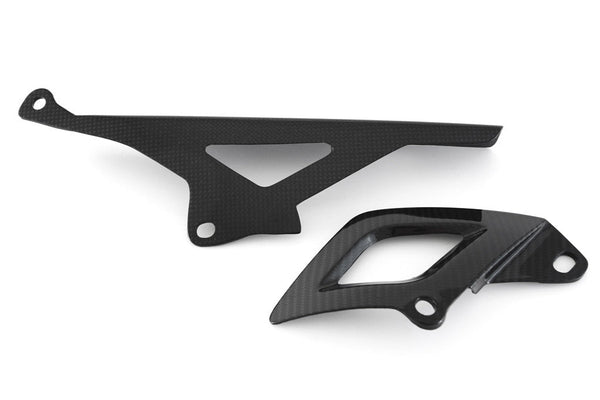 Fullsix carbon chain guard set for Aprilia RSV4, 245 Twill gloss finish