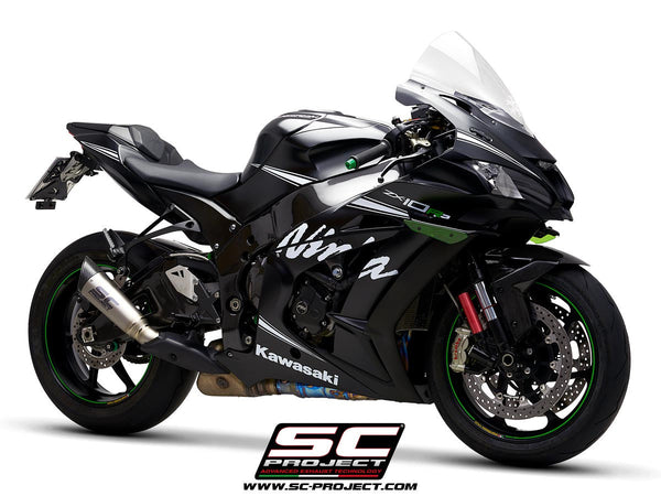 SC-Project S1 slip-on silencer titanium carbon Kawasaki ZX-10 R/RR K22A-41T