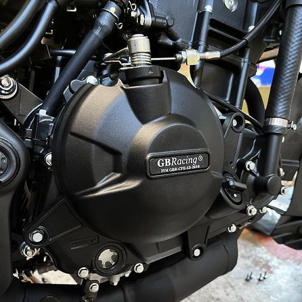 GBRacing clutch protector cover for Yamaha YZF-R3 2023–2026