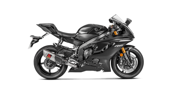 Akrapovic Racing Line stainless steel full exhaust system on Yamaha YZF-R6