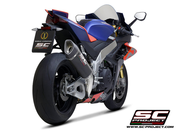 SC-Project SC1-R 350mm slip-on silencer for Aprilia RSV4 1100 Factory 2021-2024