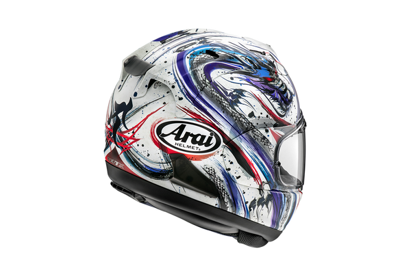Arai RX-7V Evo full-face helmet in Kiyo Trico gloss finish