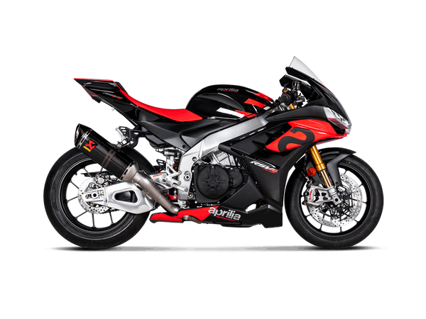 Akrapovic Slip-On Line carbon silencer on Aprilia RSV4 1100 Factory
