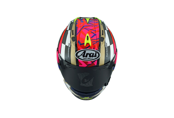Arai RX-7V Evo helmet in Kevin Schwantz 30 Replica gloss finish