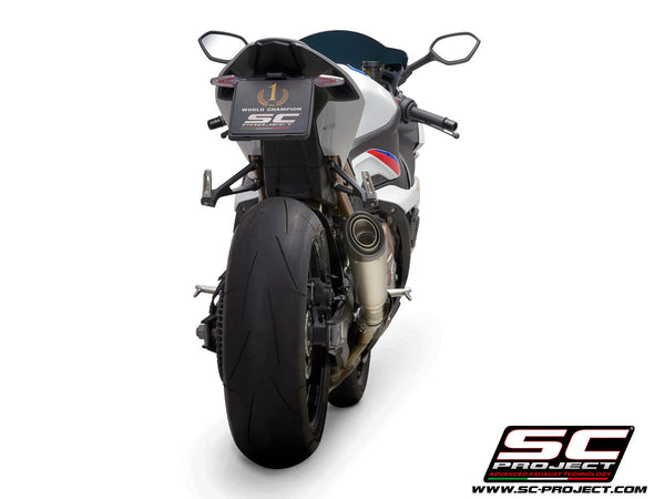 SC-Project S1 titanium slip-on silencer for BMW S1000RR K67 2019-2020 with carbon fibre end cap