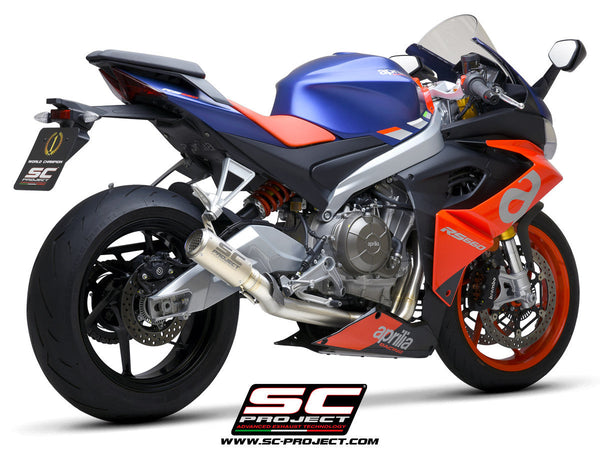 SC-Project CR-T 2-1 stainless steel full exhaust system for Aprilia RS 660