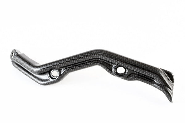 Fullsix carbon rear brake line cover for Ducati Panigale 1299/S in glossy 200 plain weave
