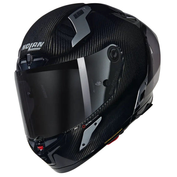 Nolan X-804 RS Ultra Carbon full-face helmet in Glossy Silver Argento 332