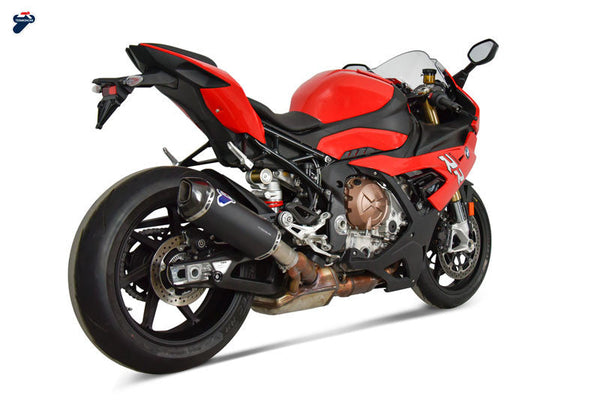 Termignoni Slip-On Titanium Black silencer fitted to BMW S1000RR K67