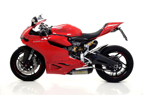 Arrow 71836PK titanium slip-on silencer with carbon end cap for Ducati Panigale 899