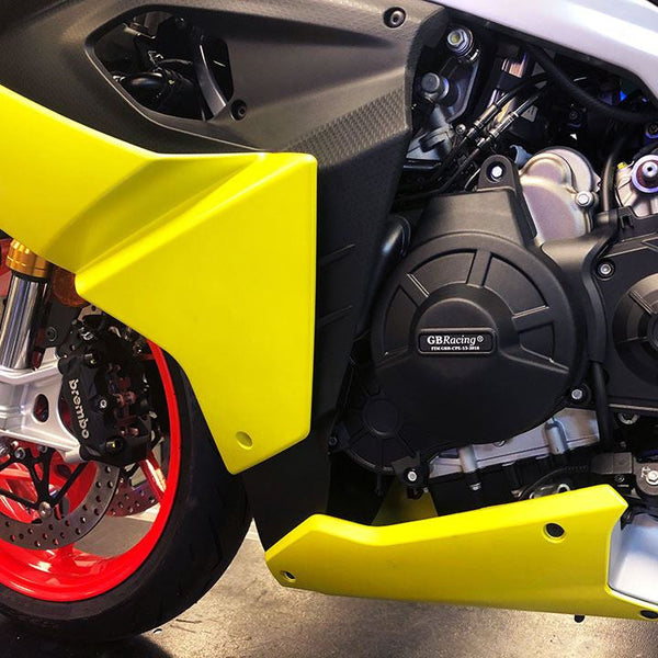 GBRacing alternator cover for Aprilia RS 660 2020–2026, glass-fibre nylon composite