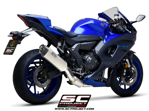 SC-Project STREET SC1-S full exhaust system on Yamaha YZF-R7, carbon silencer