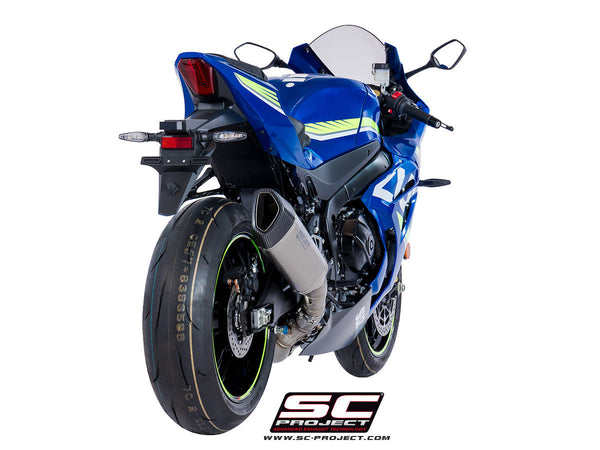 SC-Project SC1-R slip-on silencer for Suzuki GSX-R 1000 2017-2023 carbon and titanium