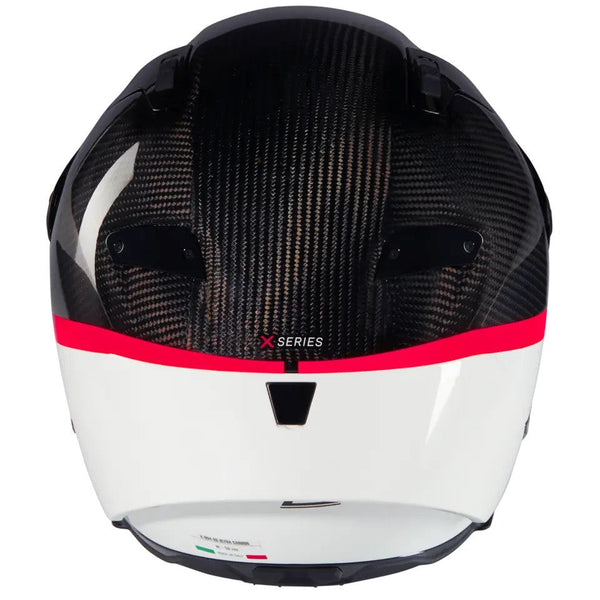 Nolan X-804 RS Ultra Carbon full-face helmet in gloss White/Red D.O.C 346