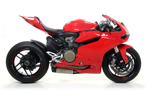 Arrow 71836PK titanium slip-on silencer with carbon end cap for Ducati Panigale 1199