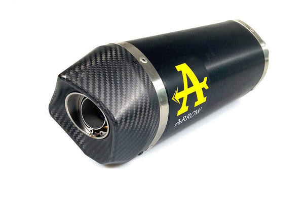 Arrow Race-Tech 71906AKN slip-on silencer dark aluminium carbon end cap Aprilia RSV4 1100 Factory