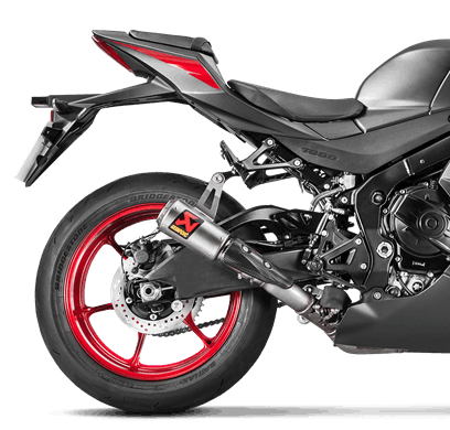 Akrapovic Slip-On Line titanium silencer on Suzuki GSX-R 1000 2017-2023
