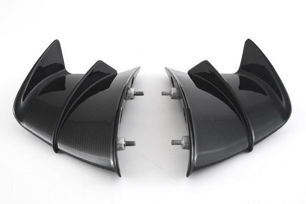 Fullsix carbon winglets for Ducati Panigale V4/S/R 2019-2021 in glossy 200 plain weave