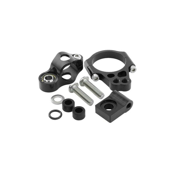 K-Tech steering damper black kit for Kawasaki Ninja 400 2018–2023, part 053-018-150-005